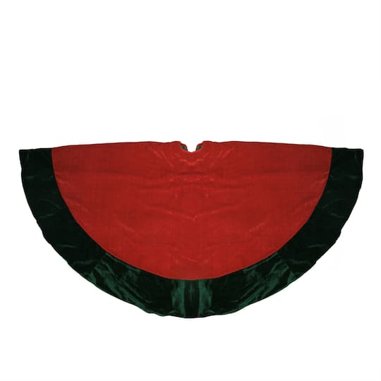 60&#x22; Red &#x26; Green Traditional Christmas Tree Skirt
